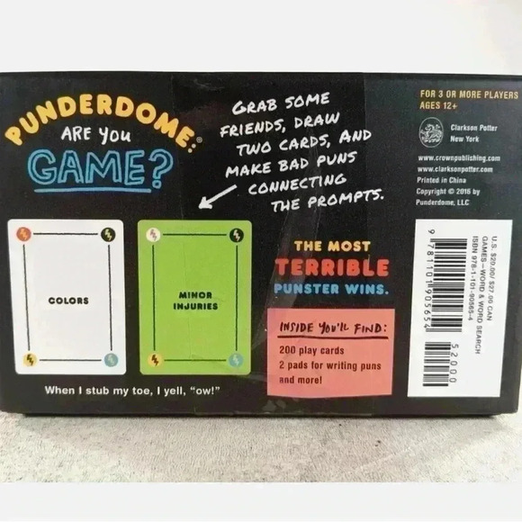 Punderdome Game A Card Game For Pun Lovers Based On The Renowned Game Show new - Picture 3 of 3